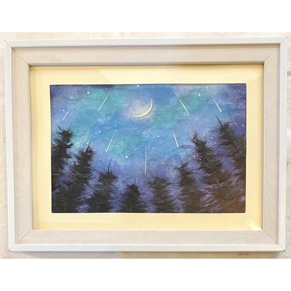 ひかりの落書き　　絵画原画 ☆ヒカリのカタチ☆20cm角 オーダーメイドパステルアート 絵画