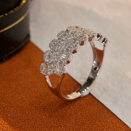 天然ダイヤモンドリング0.64ct k18 指輪・リング パール大好き(購入前 