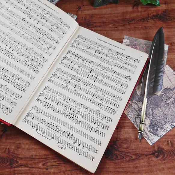 ☆゜+.19世紀　楽譜　英国の有名な曲の楽譜集　音楽　アンティークブック　ヴィンテージ本　洋書　古書　イギリス　レトロ　 7枚目の画像