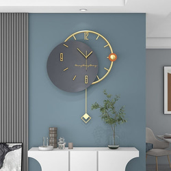 振り子の壁掛け時計 装飾時計 アート時計 芸術 丸型 シンプル モダン 個性的 おしゃれ エレガント ch-918 2枚目の画像