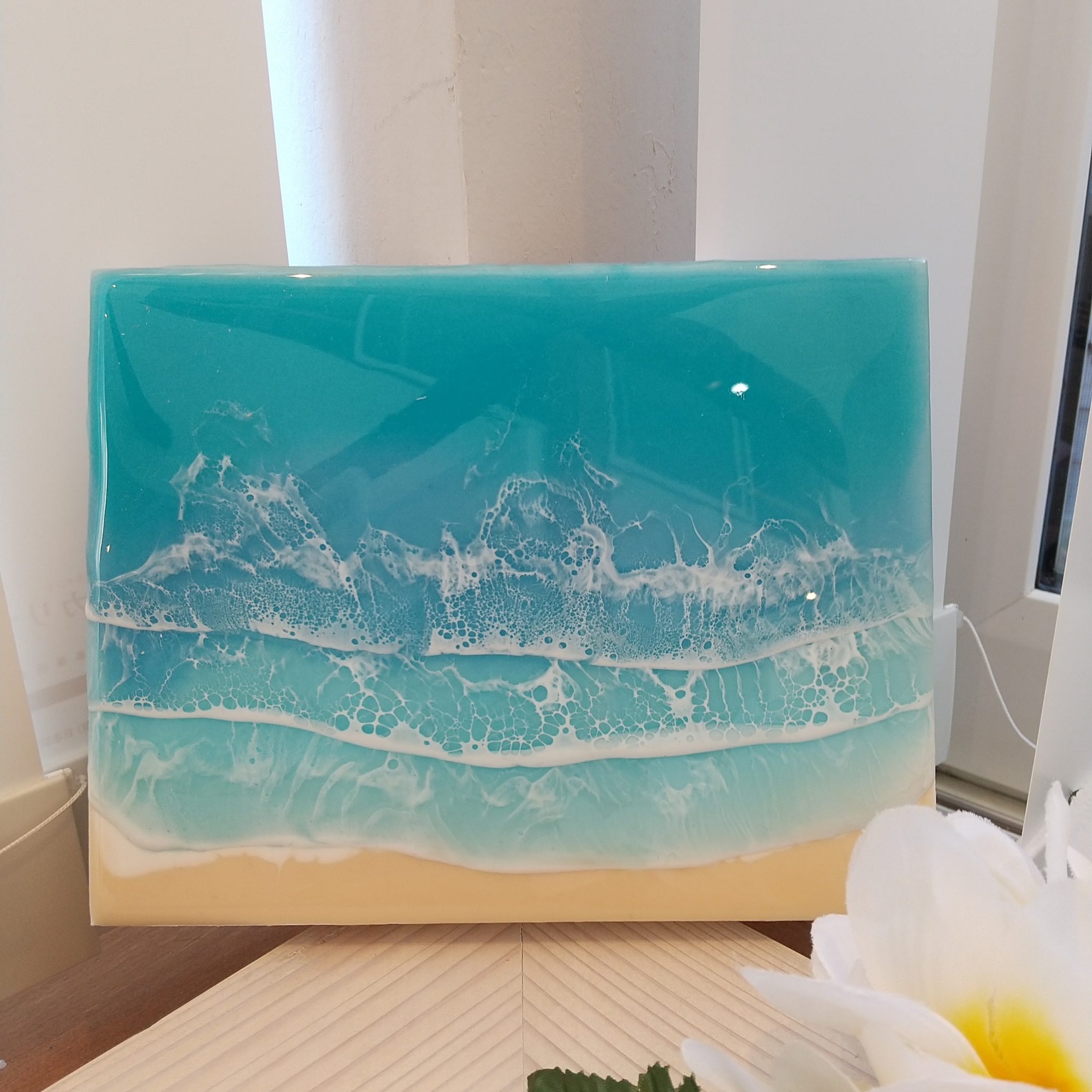 Welzie レジンアート原画　ハワイアン TwoCrows