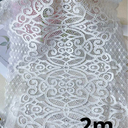 B68 両山白色ストレッチレース生地レース手芸用品 レース ʚmummyɞ 通販