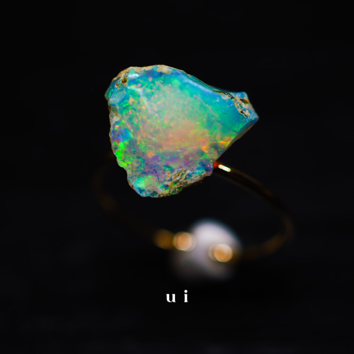 新品】Ptエチオピアオパール1.60ctリング 天然オパール リング