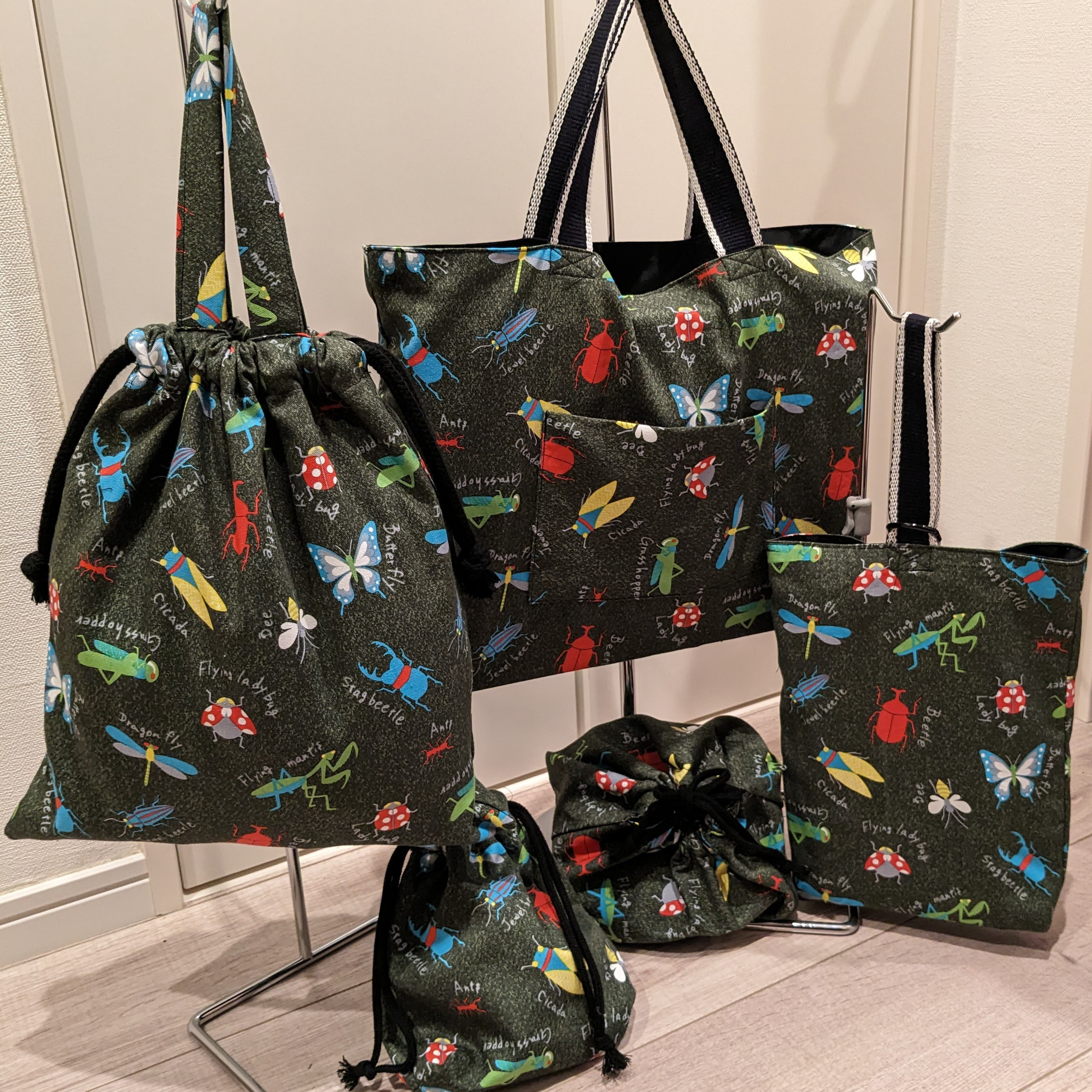 かわいい虫さんの入園・入学５点セット【送料無料】 4,828円