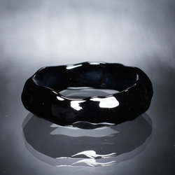 ガラスの氷　漆黒 Ring　【YASUDA GLASS】 1枚目の画像