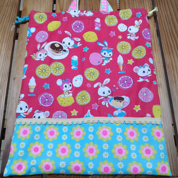 K-4　ハニーチューン♥巾着袋　ピンクス　pinks パッチワーク K-4 ハニーチューン♥巾着袋 ピンクス pinks パッチワーク