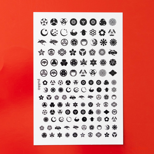ネイルシール 家紋1 ネイルシール puikko 通販 17302737｜Creema(クリーマ)