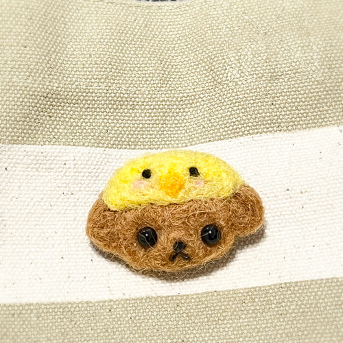トイプードルちゃんのブローチ 羊毛フェルト 〜受注制作〜 ブローチ 