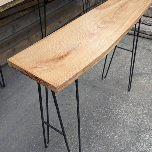 一枚板　コンソールテーブル 楽天市場】コンソールテーブル ハイテーブル コンソールデスク 電話台