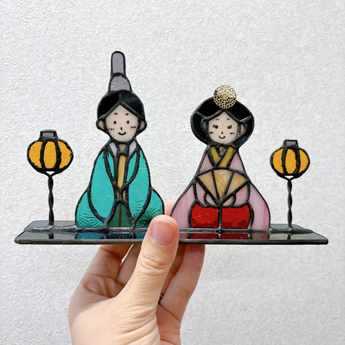 ステンドグラスの雛人形 その他インテリア雑貨 アトリエ セリザワ 通販