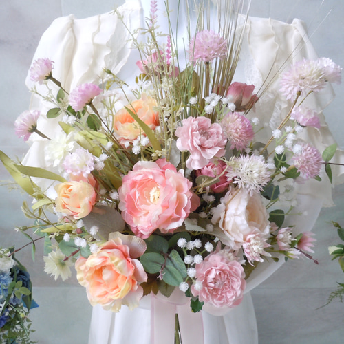 ◇ラナンキュラスの優雅なクラッチブーケ◇パステルカラー ニュアンス  