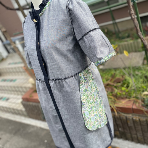 フリル飾り❤︎デニムチュニック ブラウス Ri Ry 通販｜Creema 