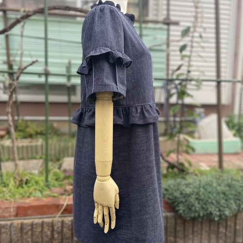 フリル飾り❤︎デニムチュニック ブラウス Ri Ry 通販｜Creema 