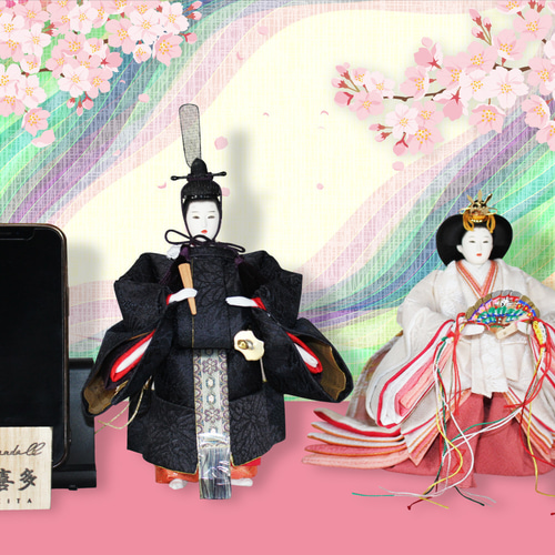 ひな人形 【スマホサイズの立ち雛愛らし雛】 其の1 ひな人形・雛飾り