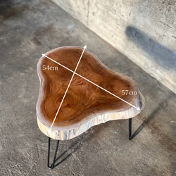 欅【ケヤキ】の一枚板　輪切りのローテーブル 3枚目の画像