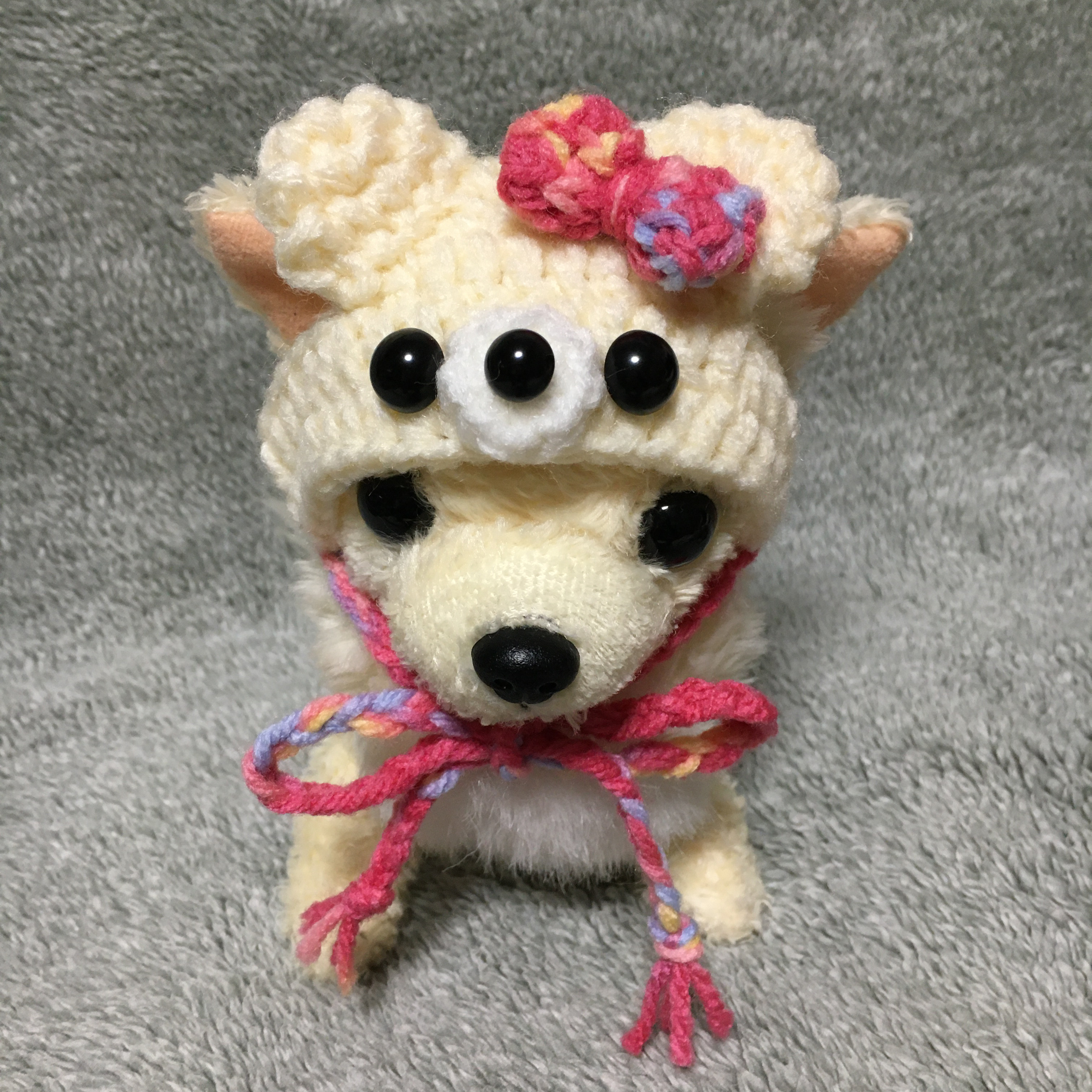 超小型犬用帽子・チワワ用❤️くまさんの帽子 ペット服