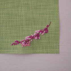花の手刺繍ランチョンマット 5枚目の画像