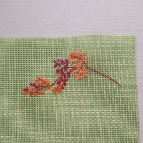 花の手刺繍ランチョンマット ランチョンマット スワン工房 通販