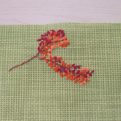花の手刺繍ランチョンマット 6枚目の画像