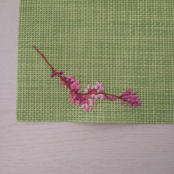 花の手刺繍ランチョンマット 4枚目の画像