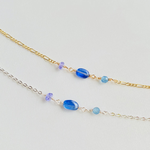 ラスト【感謝祭】14kgf カイヤナイト、アクアマリン、タンザナイトの