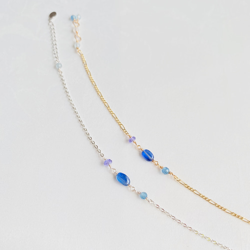 ラスト【感謝祭】14kgf カイヤナイト、アクアマリン、タンザナイトの