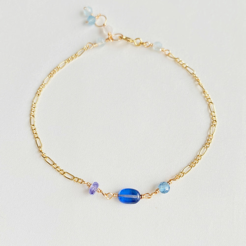 ラスト【感謝祭】14kgf カイヤナイト、アクアマリン、タンザナイトの