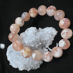 さくら瑪瑙　龍ブレスレット　1-104 桜ふわり 桜瑪瑙(さくらめのう) ブレスレット ブレスレット TAO天然石