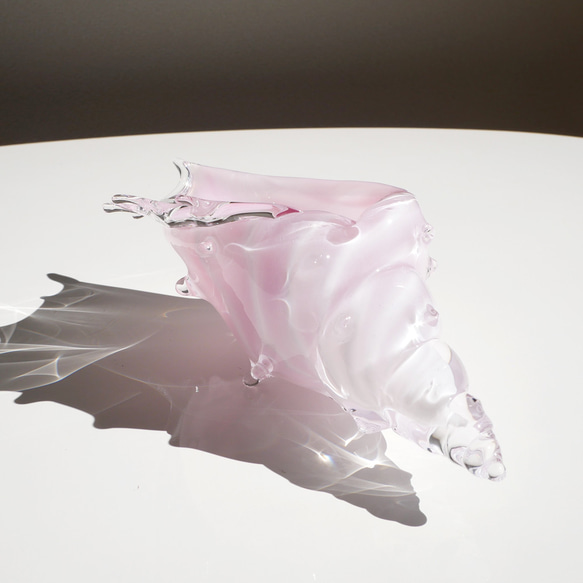 【新色】桜色シェル・貝殻のガラスの入れ物 7枚目の画像