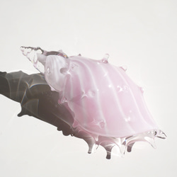 【新色】櫻桃色貝殼・貝殼玻璃容器 第11張的照片