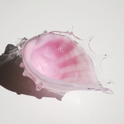 【新色】櫻桃色貝殼・貝殼玻璃容器 第9張的照片