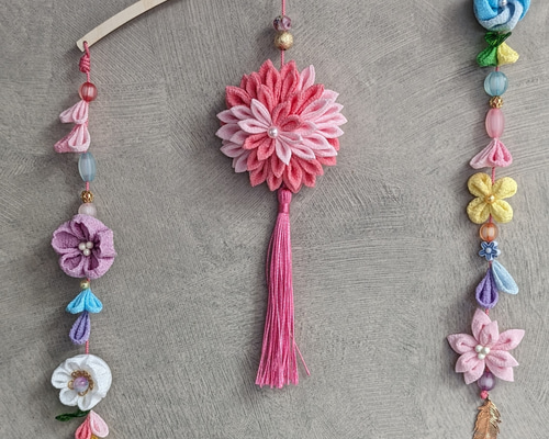 ひな祭り、桃の節句、ひな祭りおき飾り、ハンドメイド、つまみ細工飾り、初節句 ひな祭り おひなさま 桃の節句 つまみ細工 ひな人形・雛飾り himadare