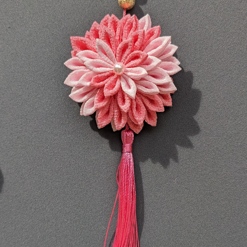 つまみ細工 桃の節句飾り モビール おひな祭り モビール つまみ細工