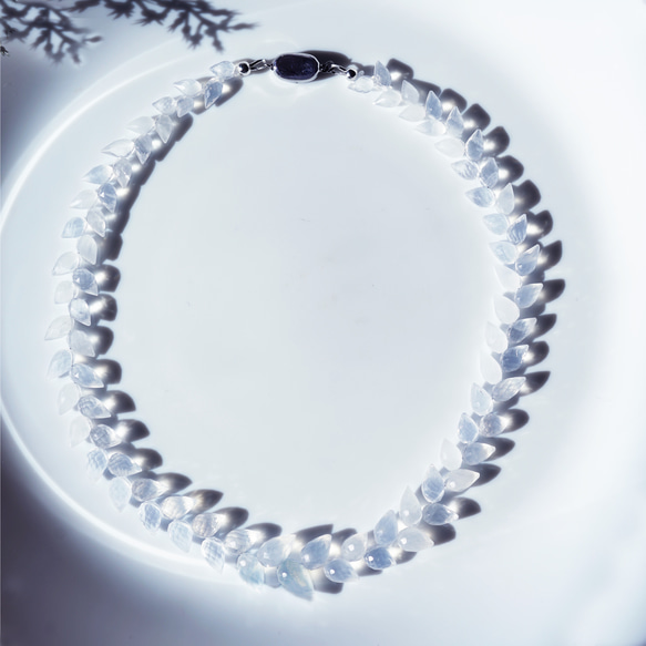 極上品★天然水晶による月桂樹のネックレス　～Lauren 8枚目の画像