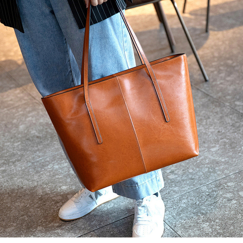 牛革トートバッグ男女兼用｜ショルダーバッグ｜通勤バッグ｜ママ
