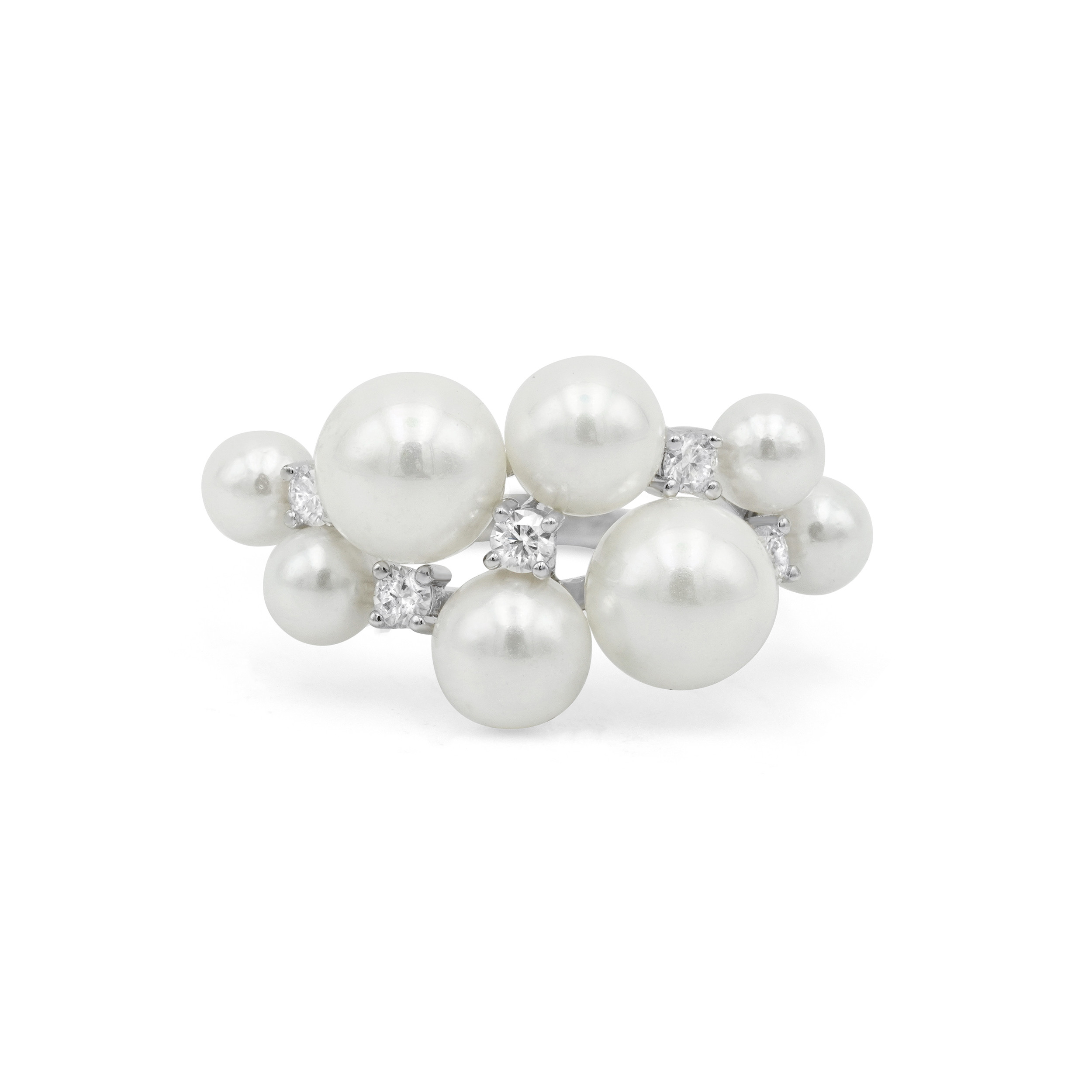 パール＆モアサナイトリング R11H2413（4週間発送）