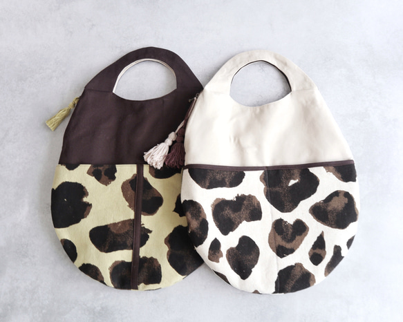 tamago tote medium（animal beige） 9枚目の画像