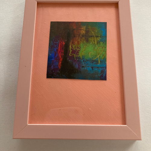 原画 ～の方へ オイルパステル 額装済み 絵画 アトリエローズ
