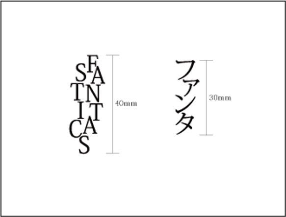 ちゃるさま専用オーダーページ　切り文字ピアス「ファンタ」「FANTASTICS」 1枚目の画像