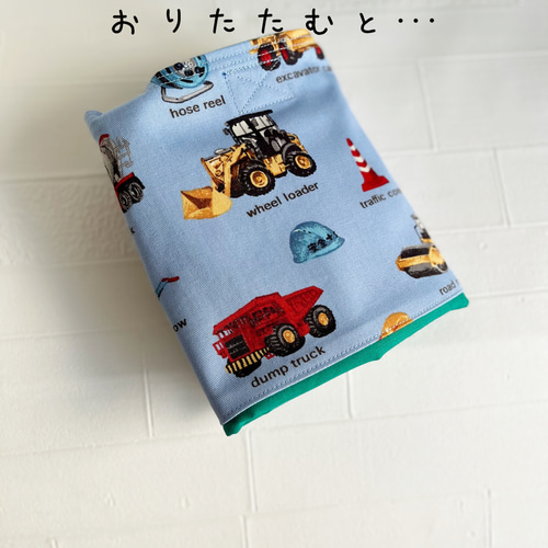 送料無料♬はたらく車柄♬レッスンバッグと上履き入れ、体操服入れ3点