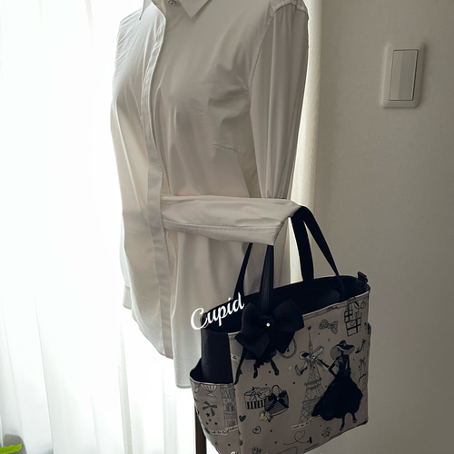 カチュー トートバッグ♡ UN BILLION｜(L)カシュカシュ cachecache / パイソン柄手提げ