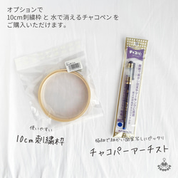 イニシャル デコ 刺繍キット IDEable = フルーツパーラー =：ID_K01 14枚目の画像