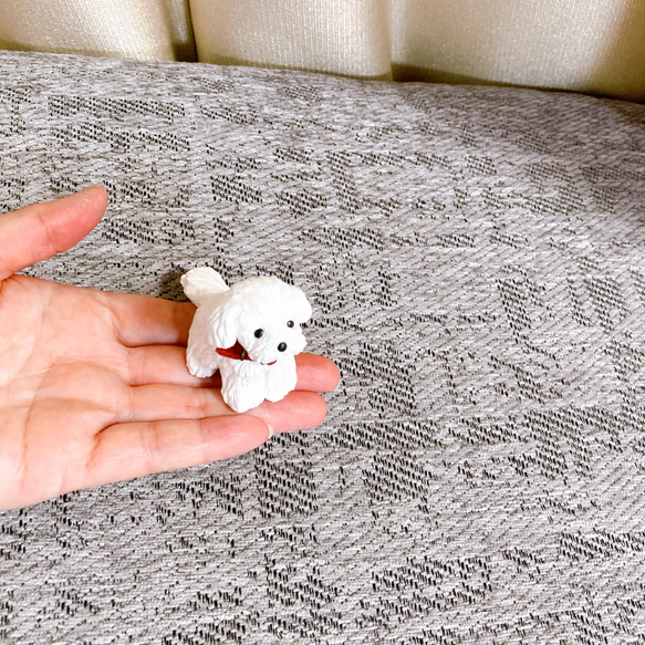 マルチーズ　ミニチュア　犬　フィギュア　置物　オブジェ 6枚目の画像