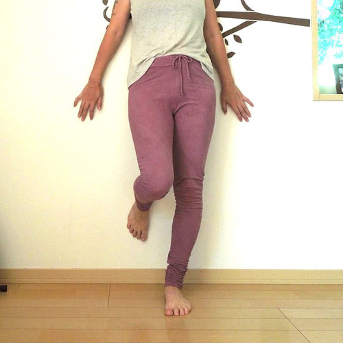 再入荷】asana ヘンプコットン 厚手 レギンス・草木染め