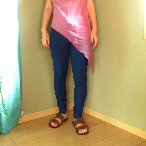再入荷】asana ヘンプコットン 厚手 レギンス・草木染め