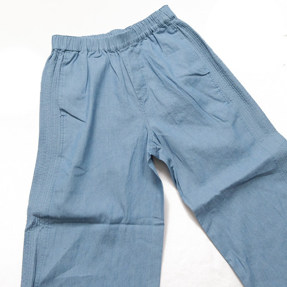 4.5oz DENIM サイドタックパンツ vent blanc VBP241311 ヴァンブラン 9枚目の画像