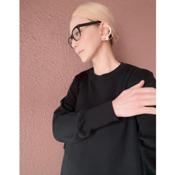 RATA❤️成人修身針織連身裙和背心帶抽繩❤️日本原裝產品❤️時尚黑色❤️適合日常穿著和儀式 第13張的照片