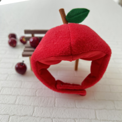 りんごの被り物 4枚目の画像