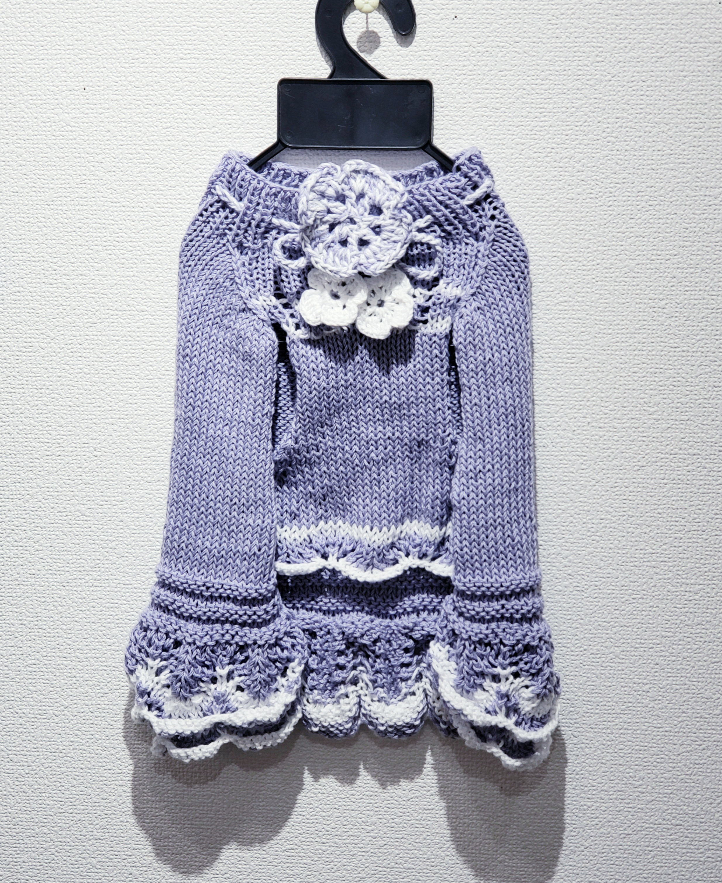 犬服♪サマーニットのティアードワンピース(小型犬)