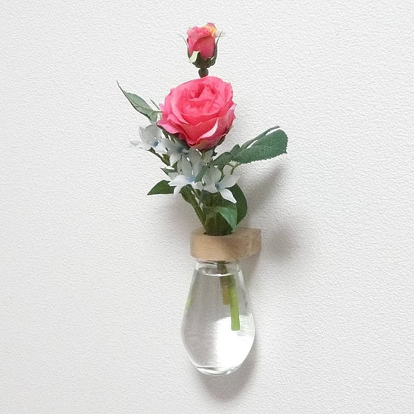 ※ピン固定式 壁掛け花瓶　-ドロップ-　 ■□基本送料無料□■ 1枚目の画像